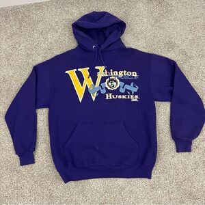 Vintage Washington Huskies hooded sweatshirt men’s L